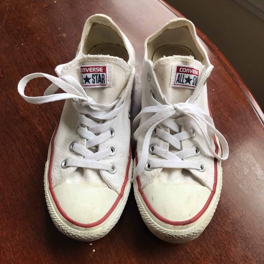 Classic White Converse- women’s size 8